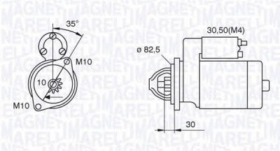 MAGNETI MARELLI 063521092500 -  Стартер